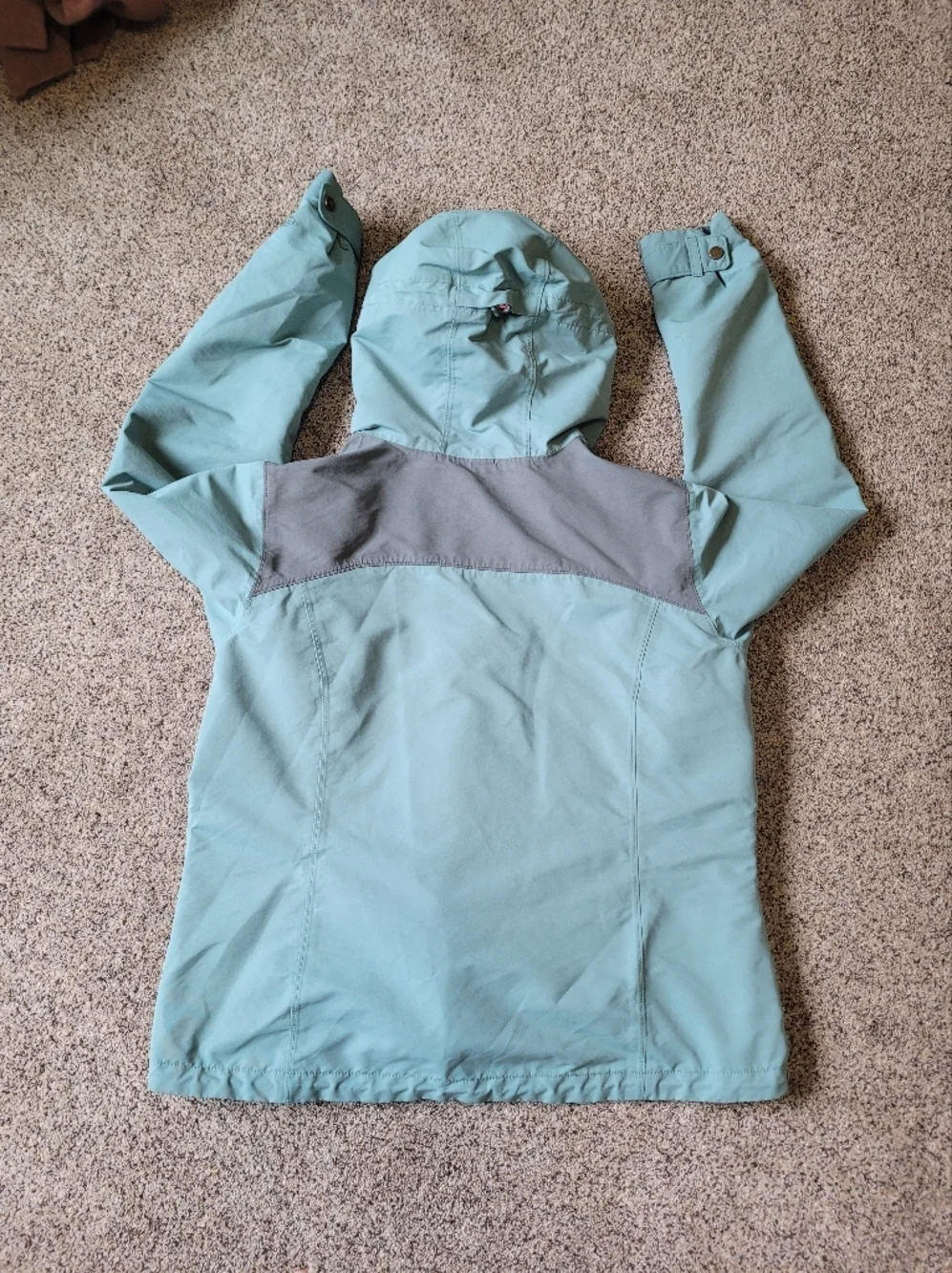 Columbia Omni-tech Girls Hooded Rain Jacket Size XL